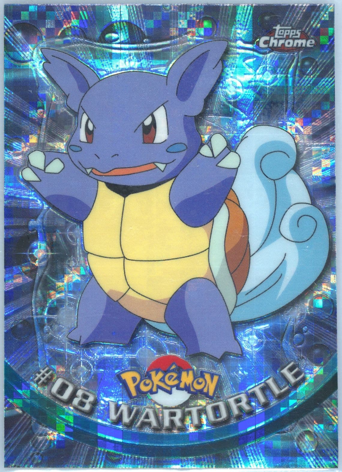 Wartortle Tekno (8) 2000 Topps Chrome Pokemon T.V.
