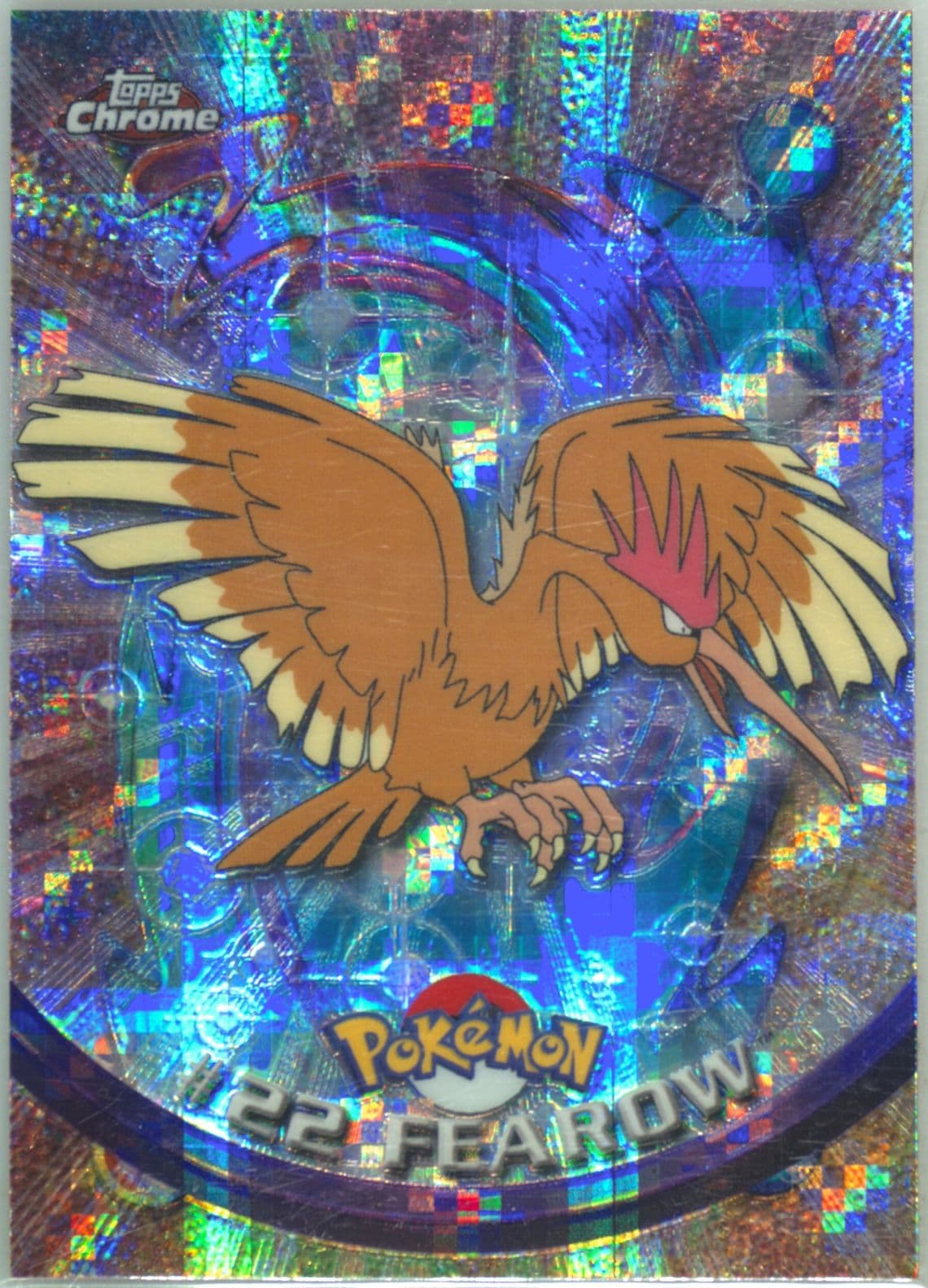 Fearow Tekno (22) 2000 Topps Chrome Pokemon T.V.