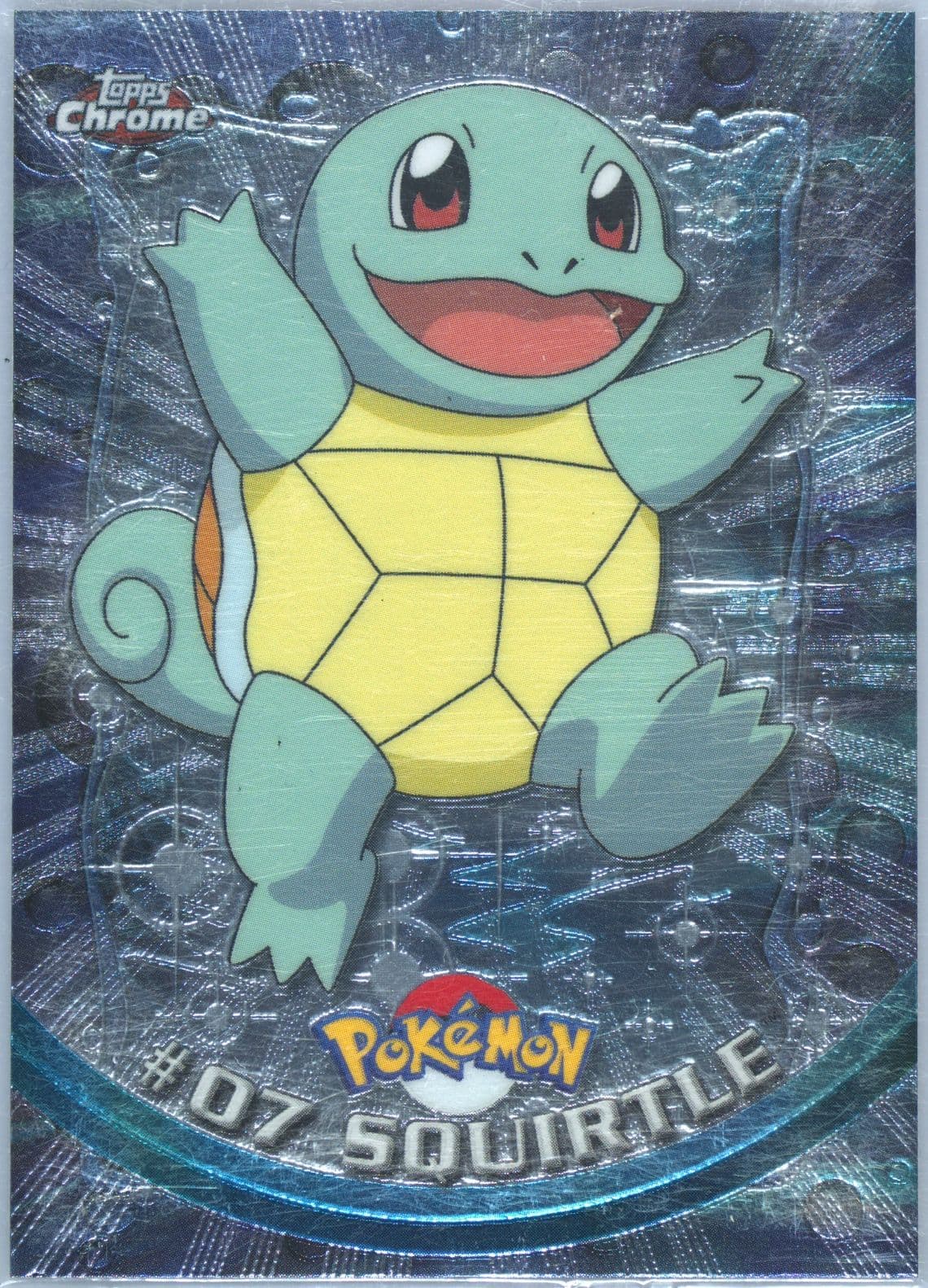 Squirtle (7) 2000 Topps Chrome Pokemon T.V.