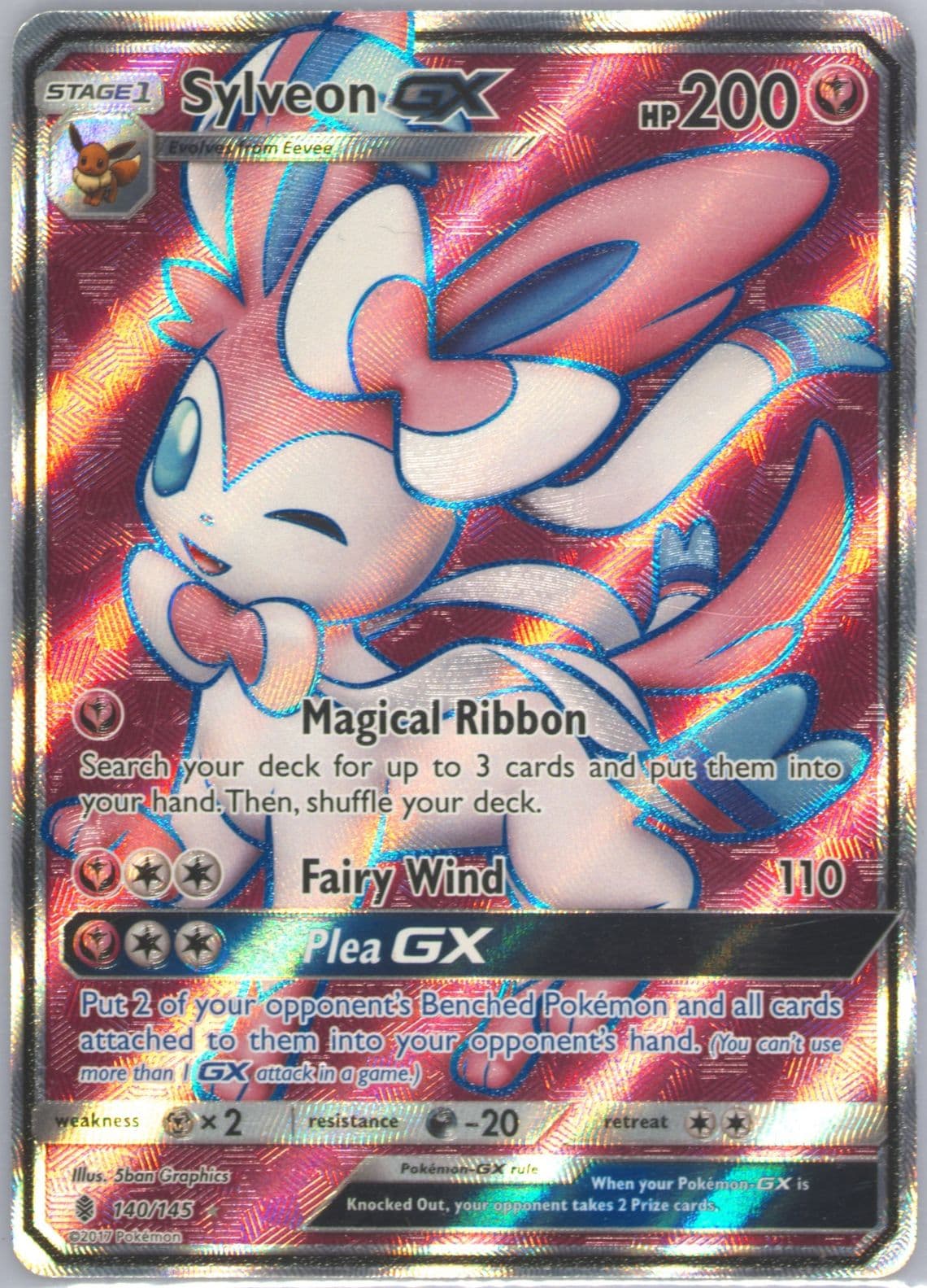 Full Art/Sylveon GX (140) 2017 Pokemon Sun & Moon Guardians Rising