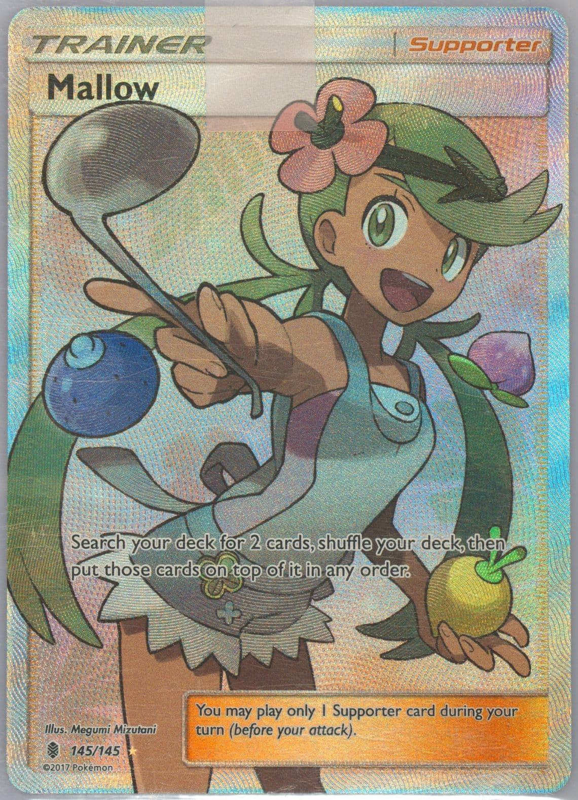 Full Art/Mallow (145) 2017 Pokemon Sun & Moon Guardians Rising