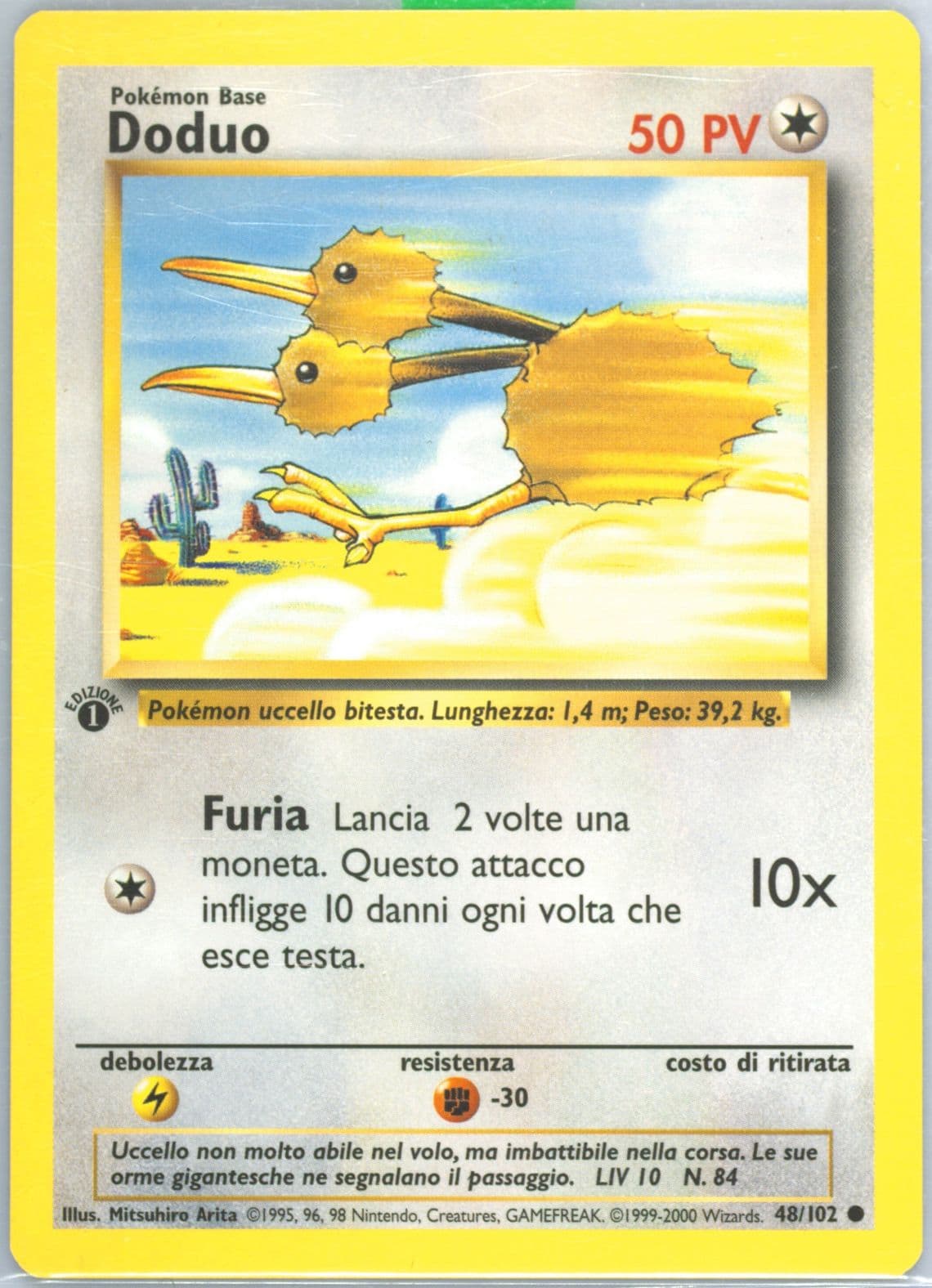 Doduo 1st Edition-Italian (48) 2000 Pokemon Game