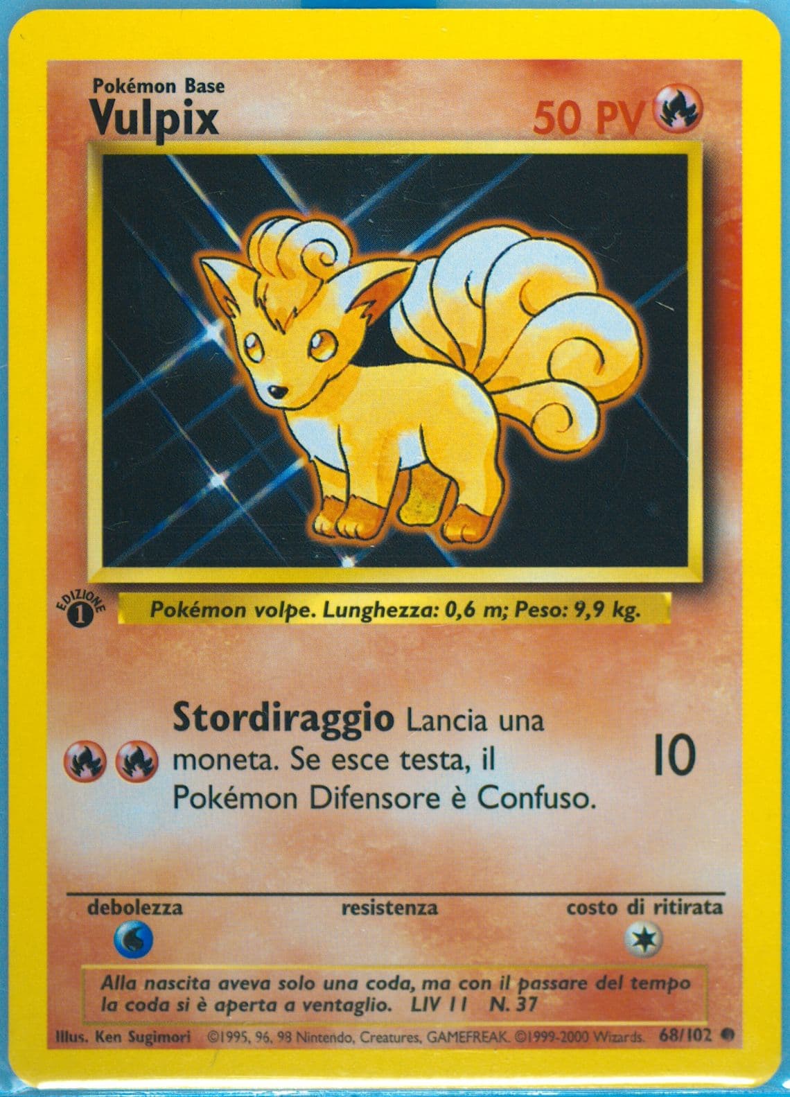 Vulpix 1st Edition-Italian (68) 2000 Pokemon Game