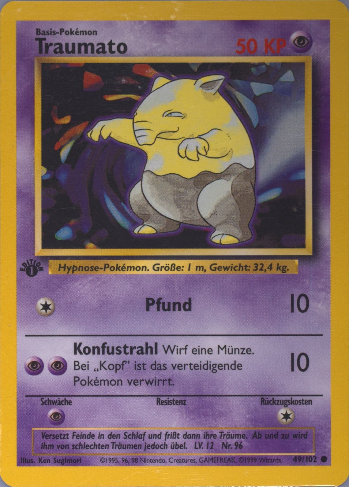 Traumato 1st Edition (49) 1999 Pokemon German