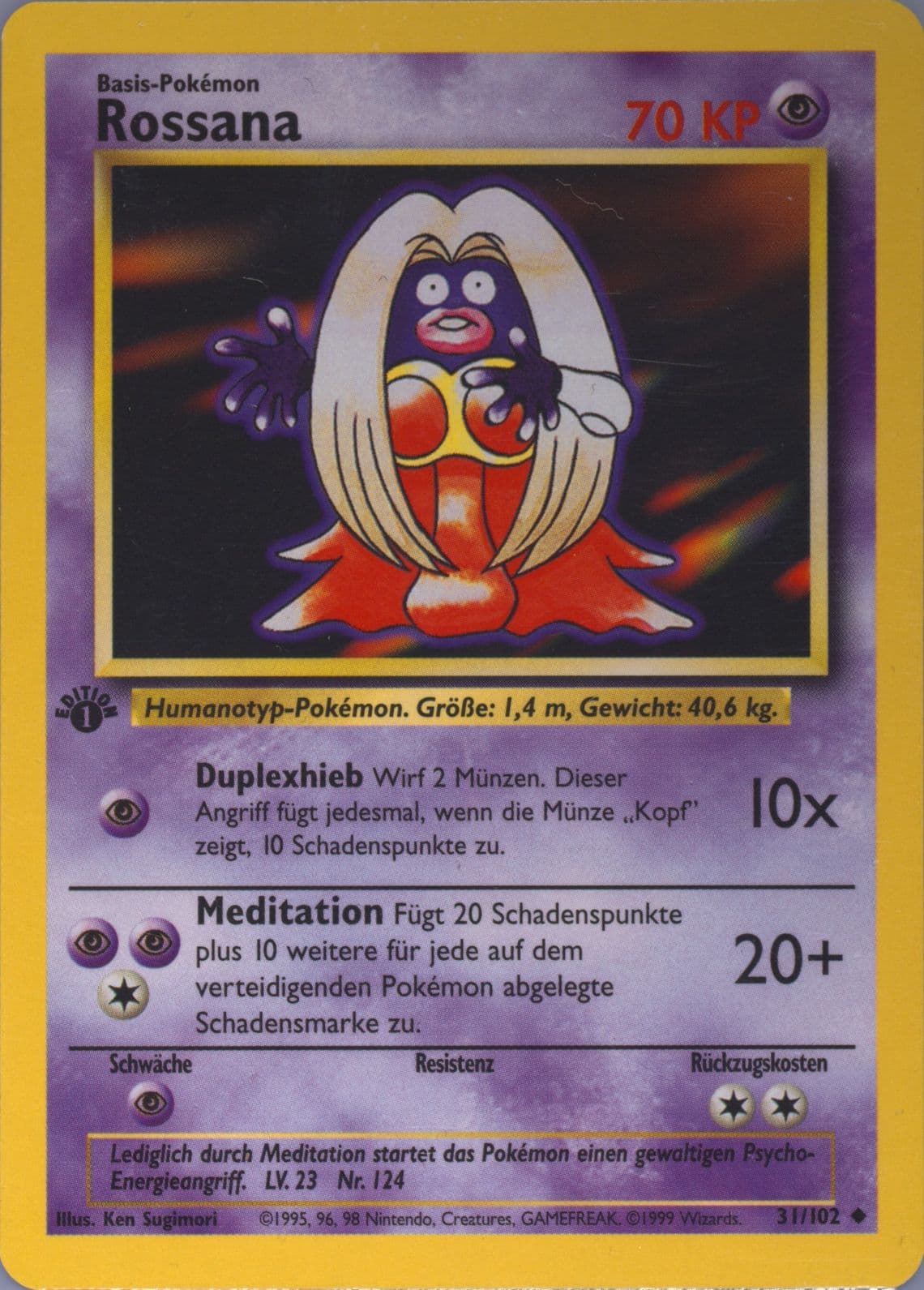 Rossana 1st Edition (31) 1999 Pokemon German