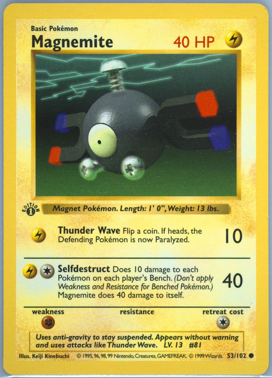 Magnemite 1st Edition (53) 1999 Pokemon Spanish