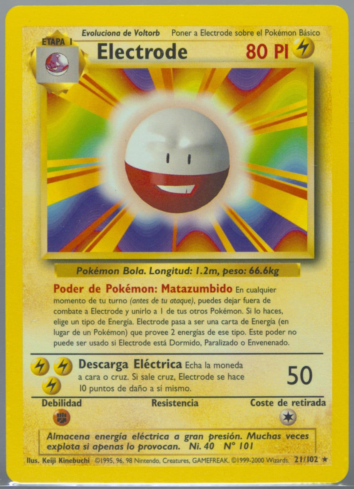 Electrode (21) 1999 Pokemon Spanish