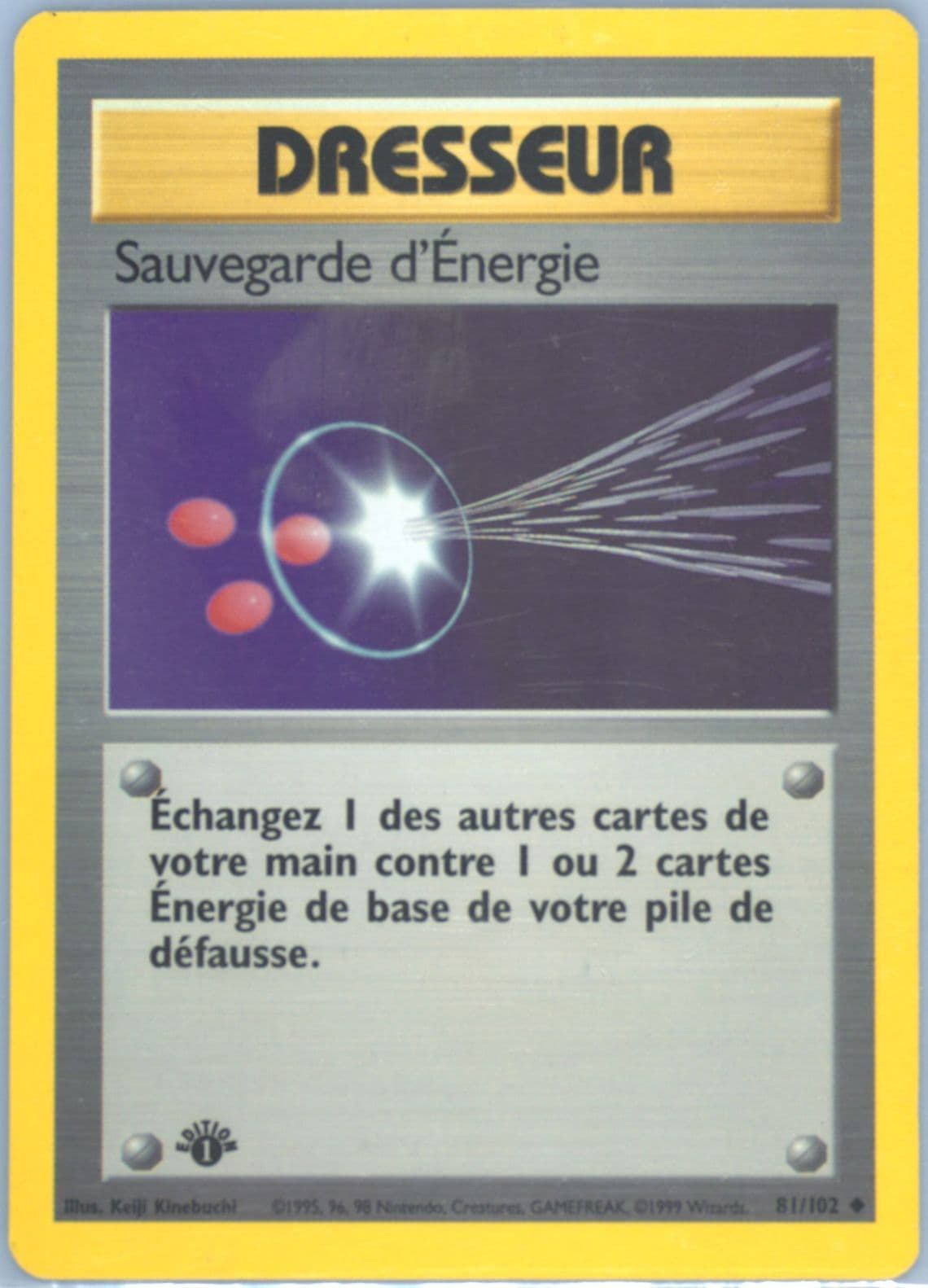 Sauvegarde D'Energie 1st Edition (81) 1999 Pokemon French