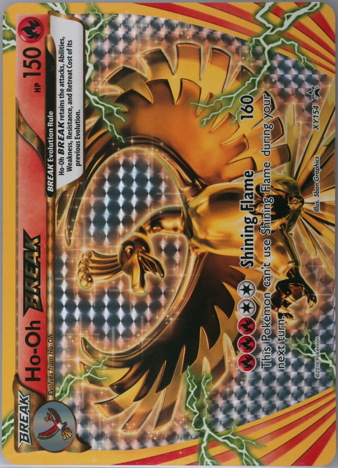 HO-Oh Break Break Evolution Box-Jumbo (XY154) 2016 Pokemon XY Black Star Promo