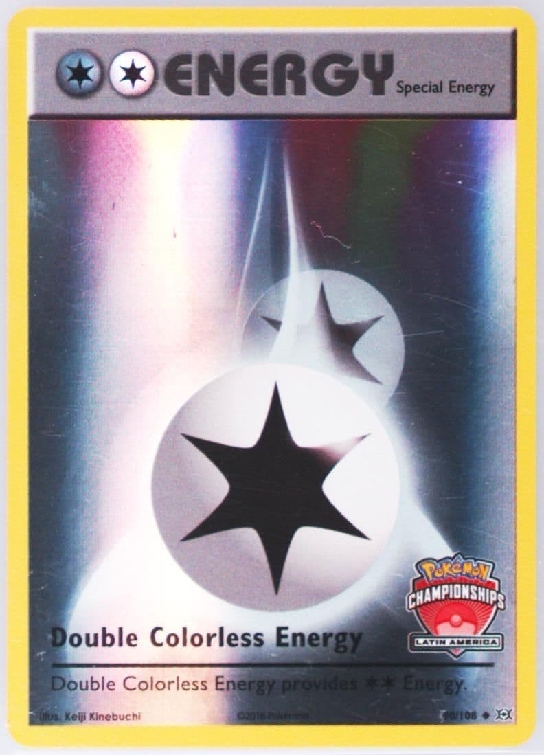 Double Colorless Energy Reverse Foil- Latin America Championship (90) 2016 Pokemon XY Evolutions