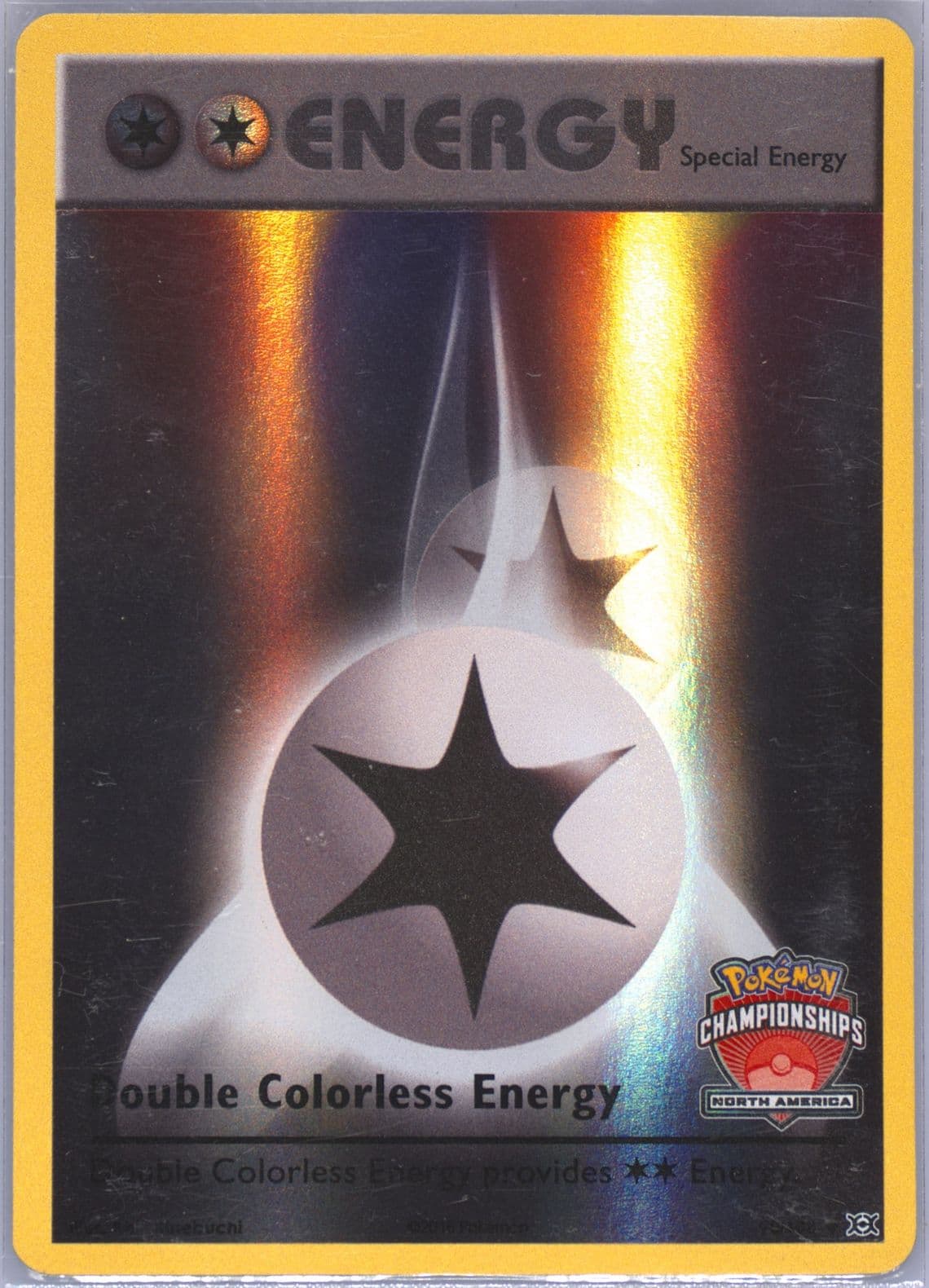 Double Colorless Energy Reverse Foil-North America Championship (90) 2016 Pokemon XY Evolutions