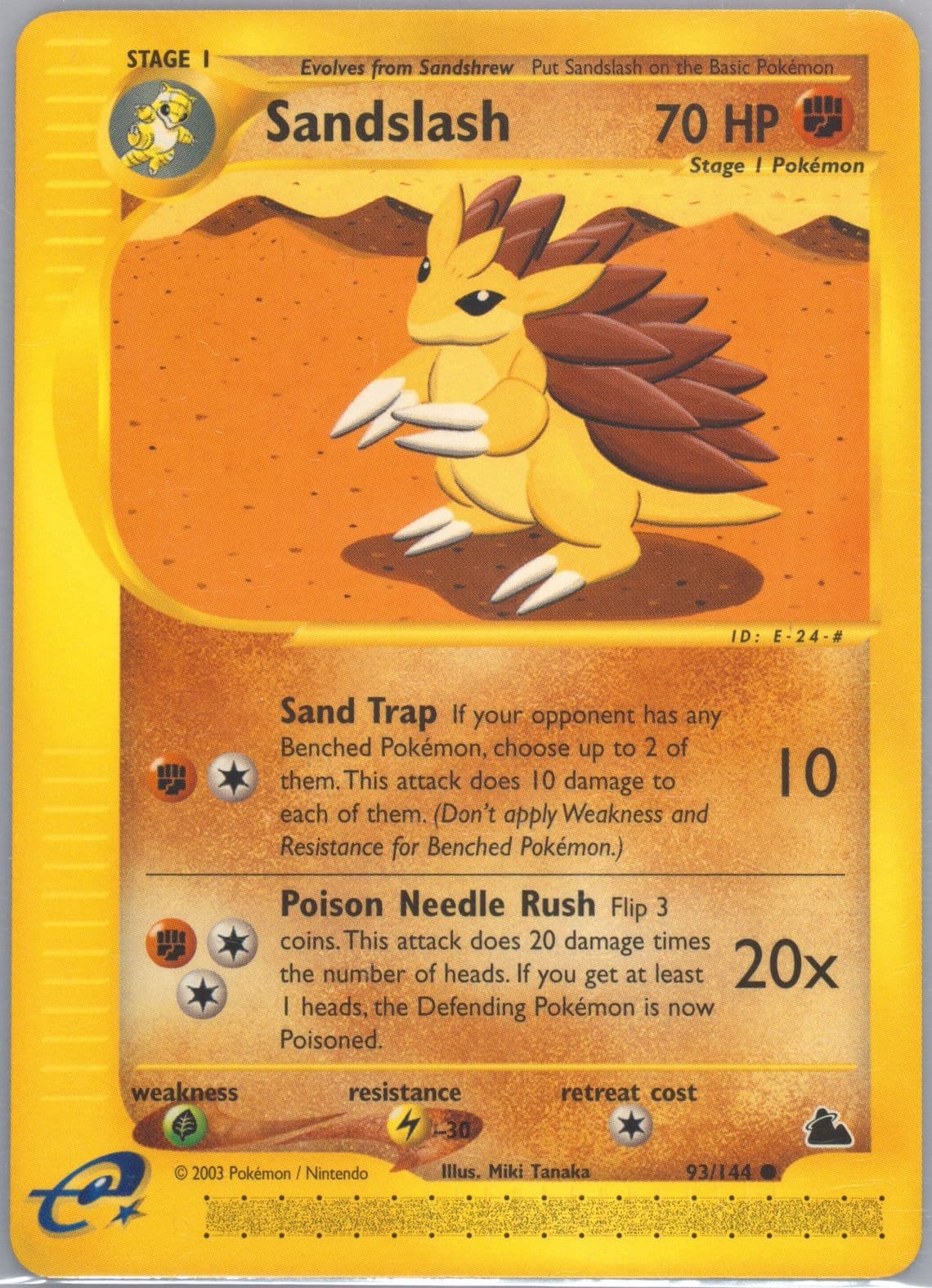 Sandslash (93) 2003 Pokemon Skyridge