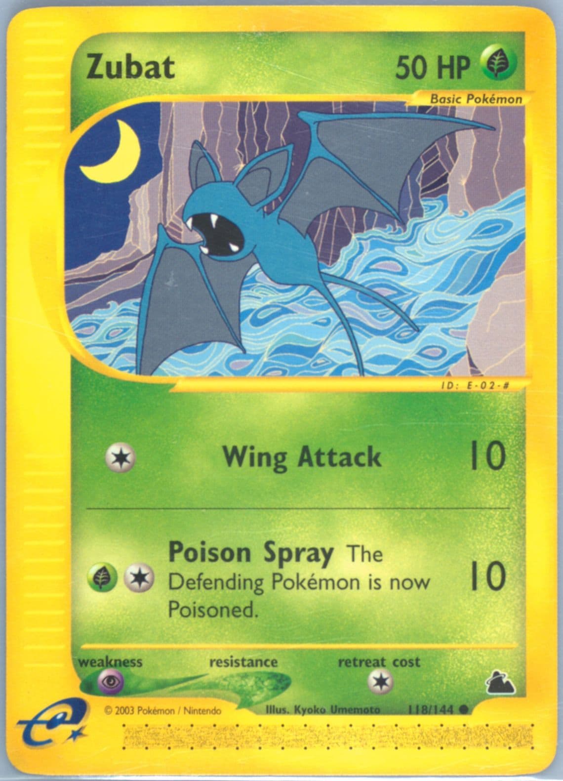 Zubat (118) 2003 Pokemon Skyridge