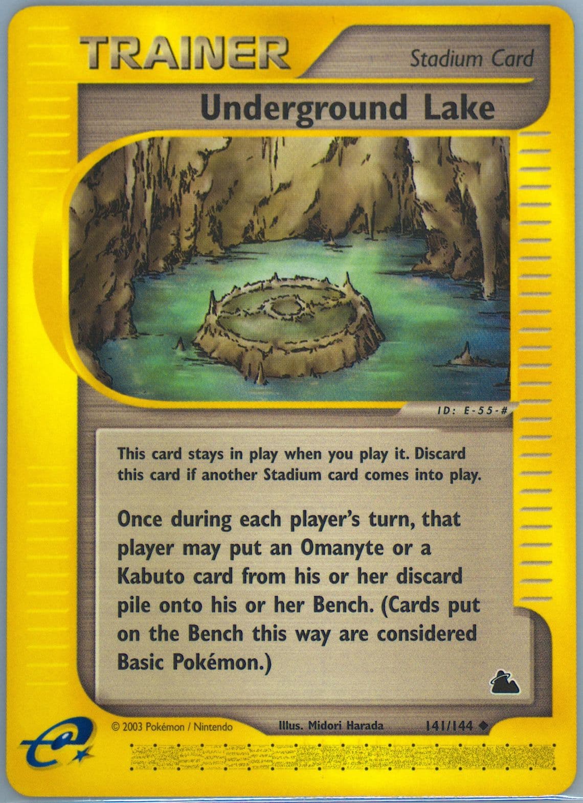 Underground Lake (141) 2003 Pokemon Skyridge