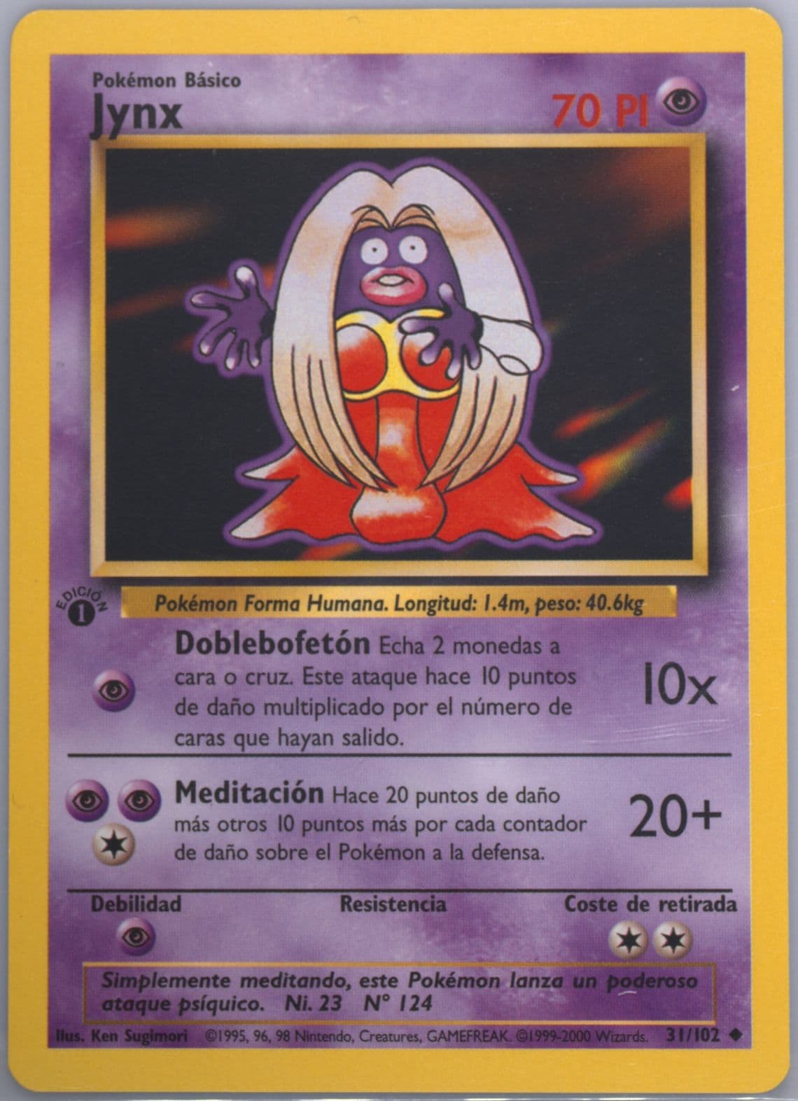Jynx 1st Edition (31) 1999 Pokemon Spanish