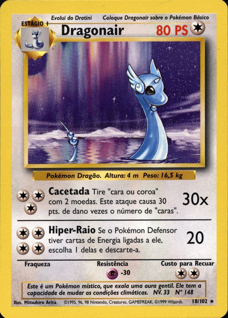 Dragonair (18) 1999 Pokemon Portuguese
