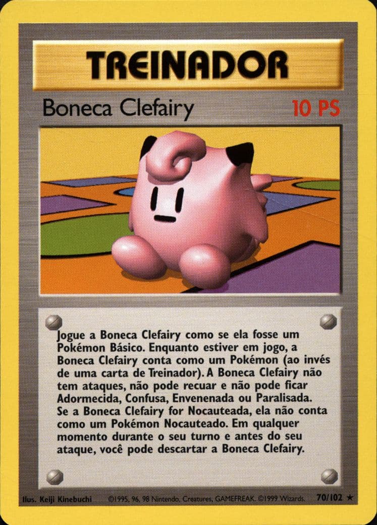 Boneca Clefairy (70) 1999 Pokemon Portuguese