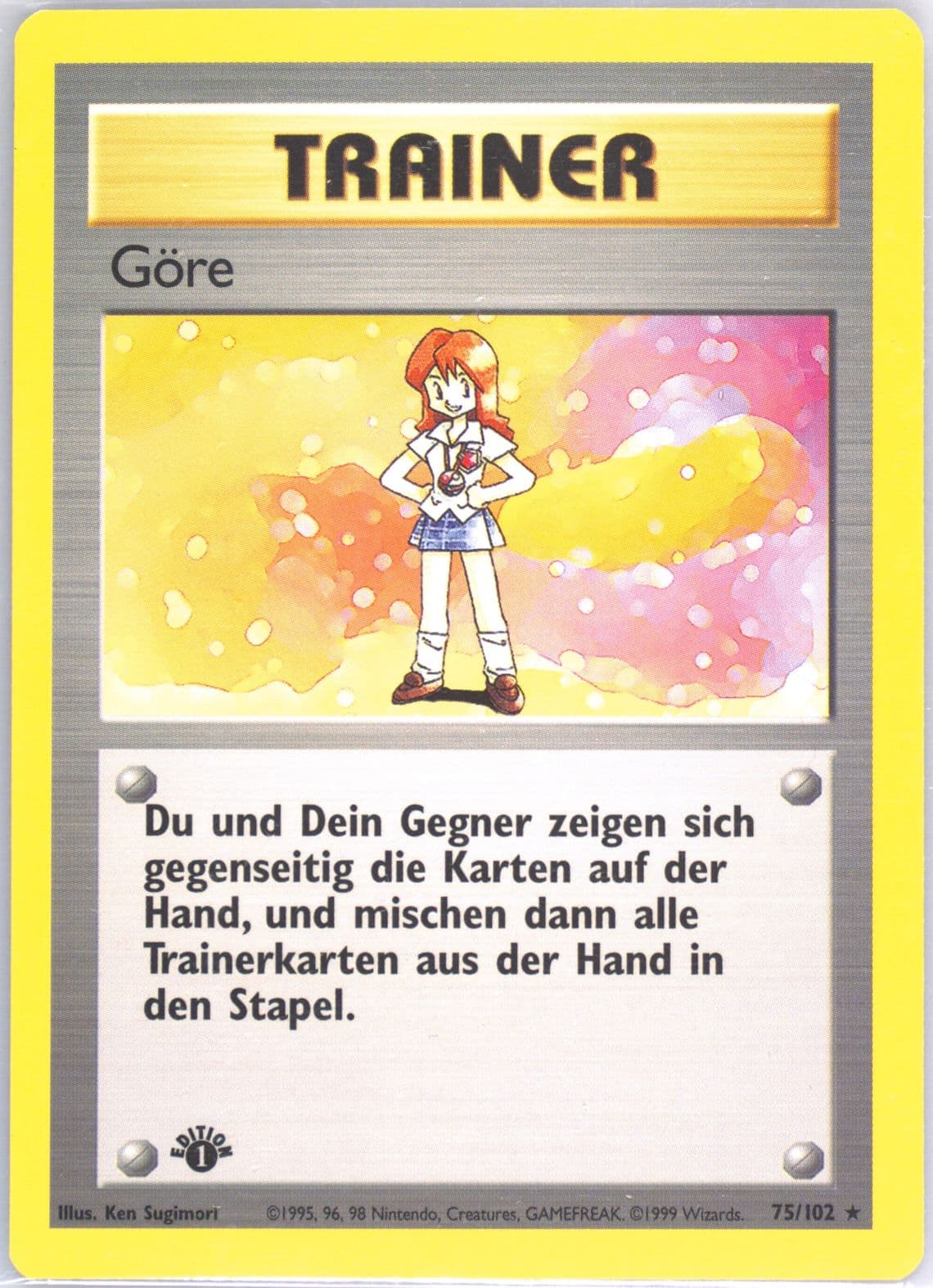 Gore 1st Edition (75) 1999 Pokemon German