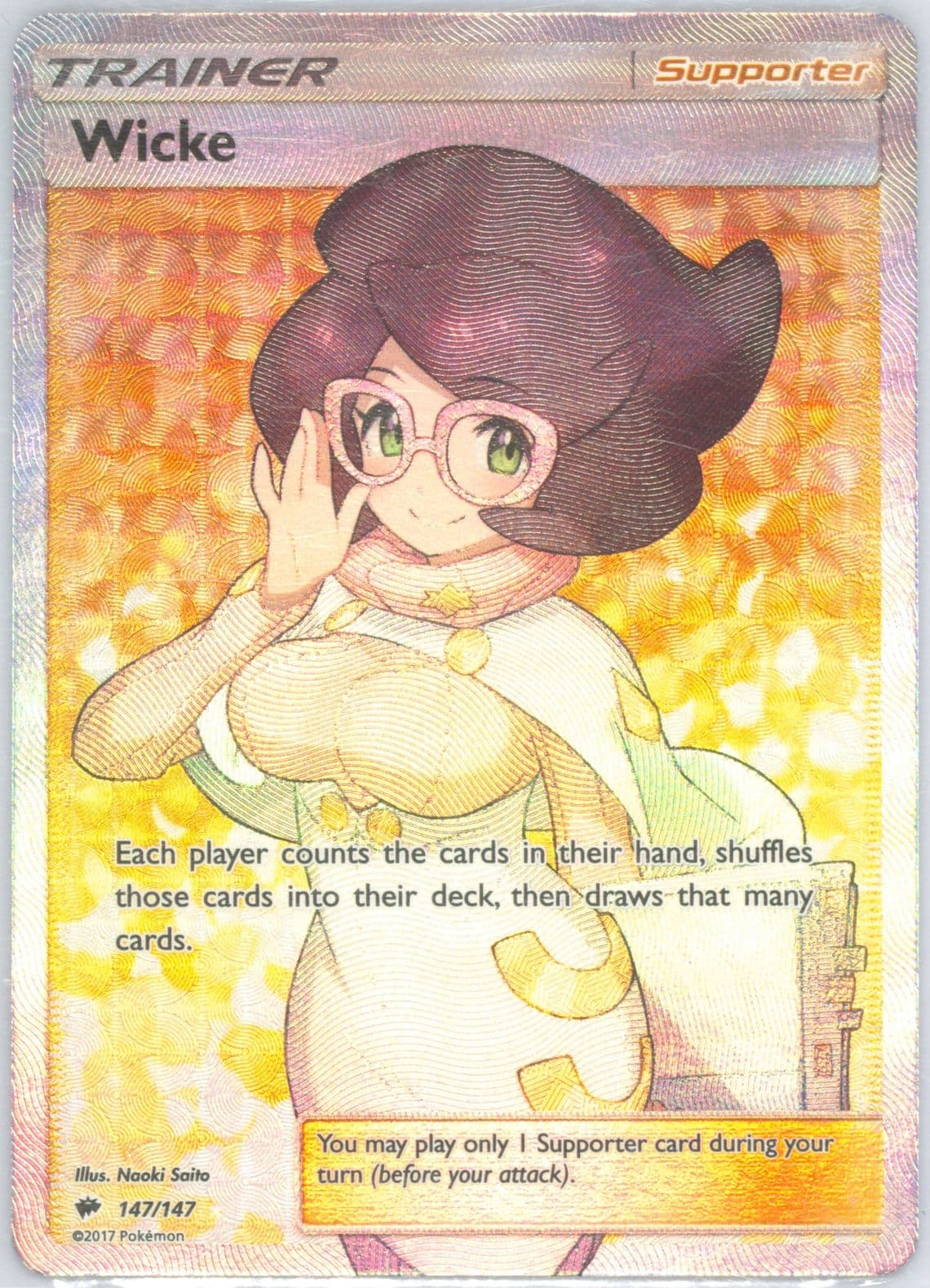 Full Art/Wicke (147) 2017 Pokemon Sun & Moon Burning Shadows