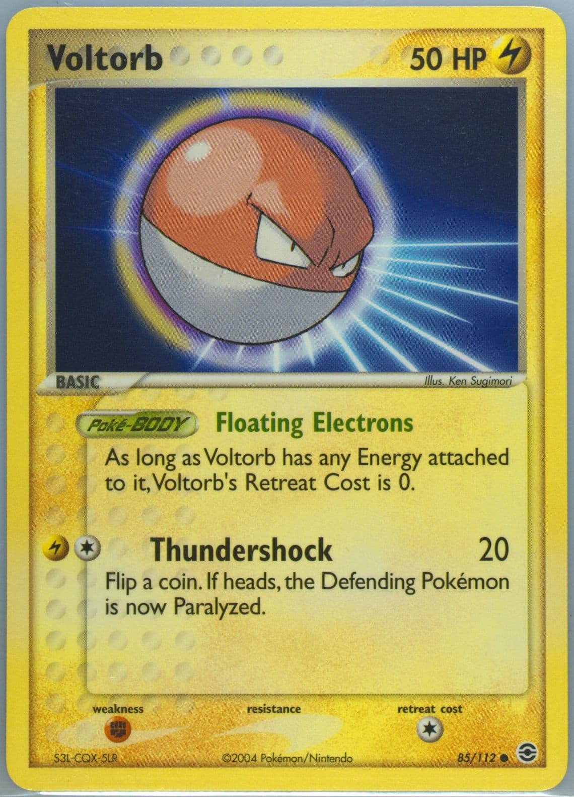 Voltorb (85) 2004 Pokemon EX Fire Red & Leaf Green