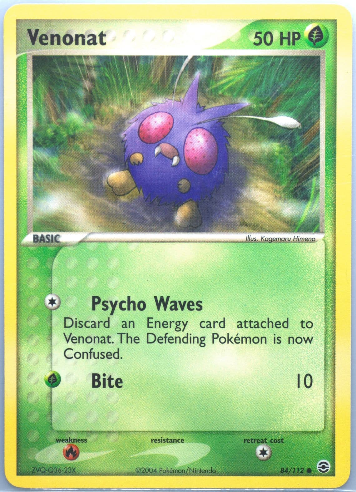 Venonat (84) 2004 Pokemon EX Fire Red & Leaf Green