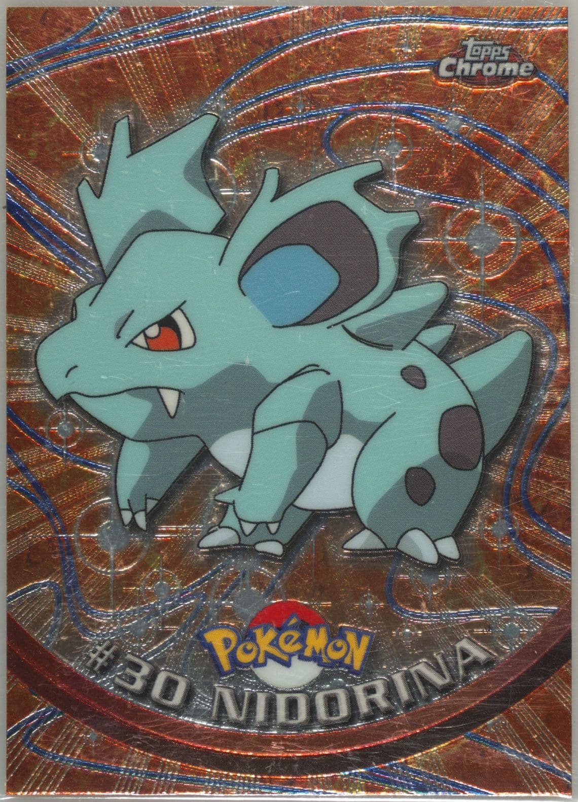 Nidorina (30) 2000 Topps Chrome Pokemon T.V.