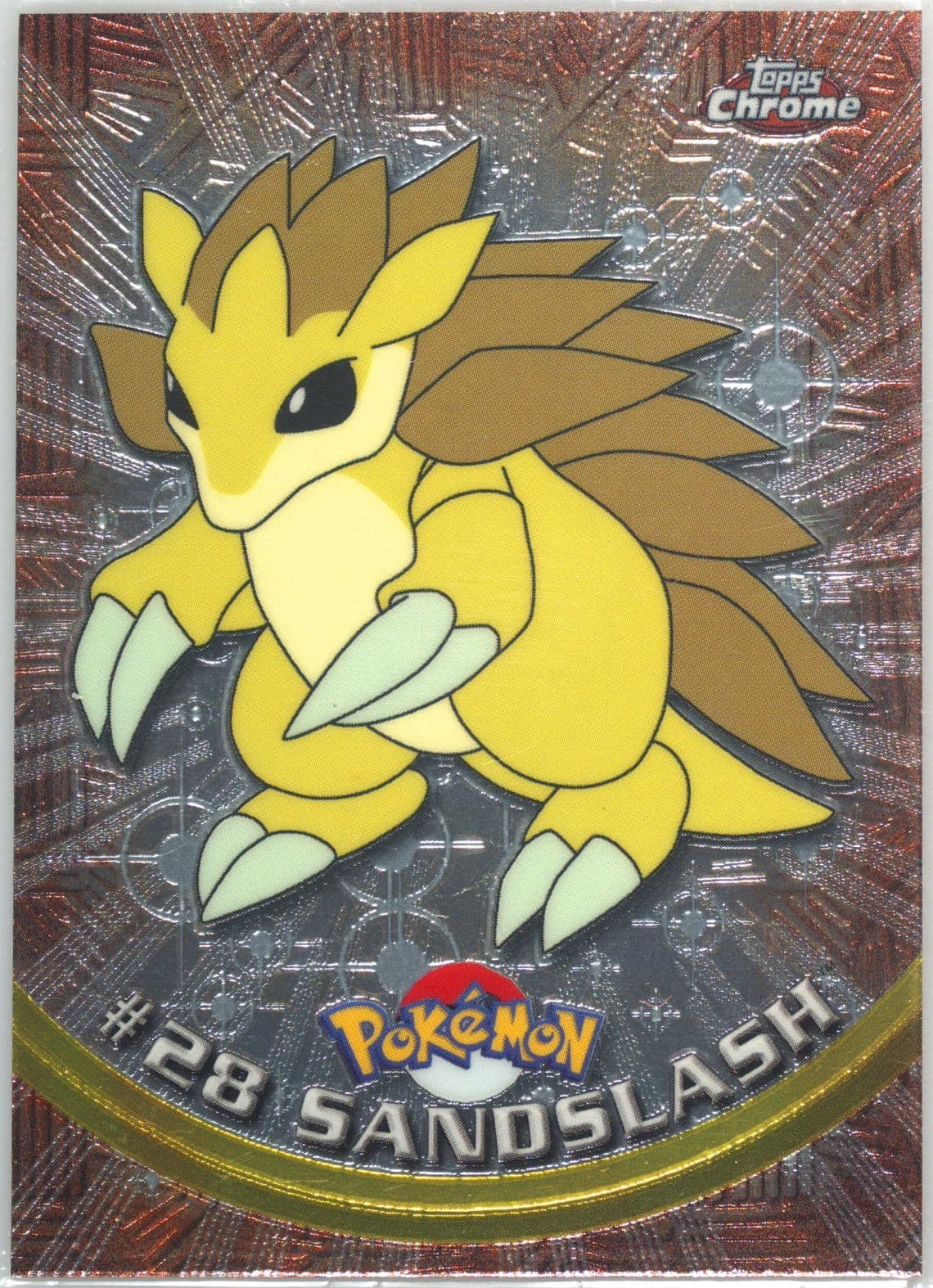 Sandslash (28) 2000 Topps Chrome Pokemon T.V.