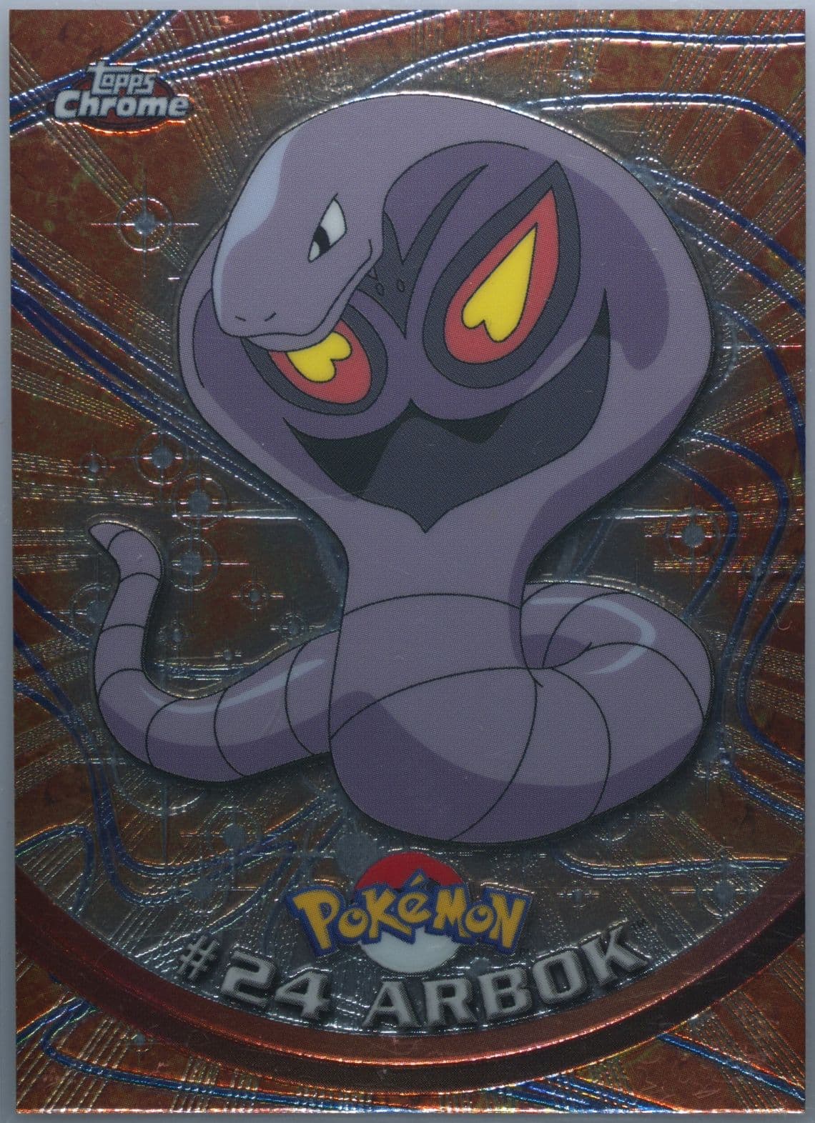 Arbok (24) 2000 Topps Chrome Pokemon T.V.