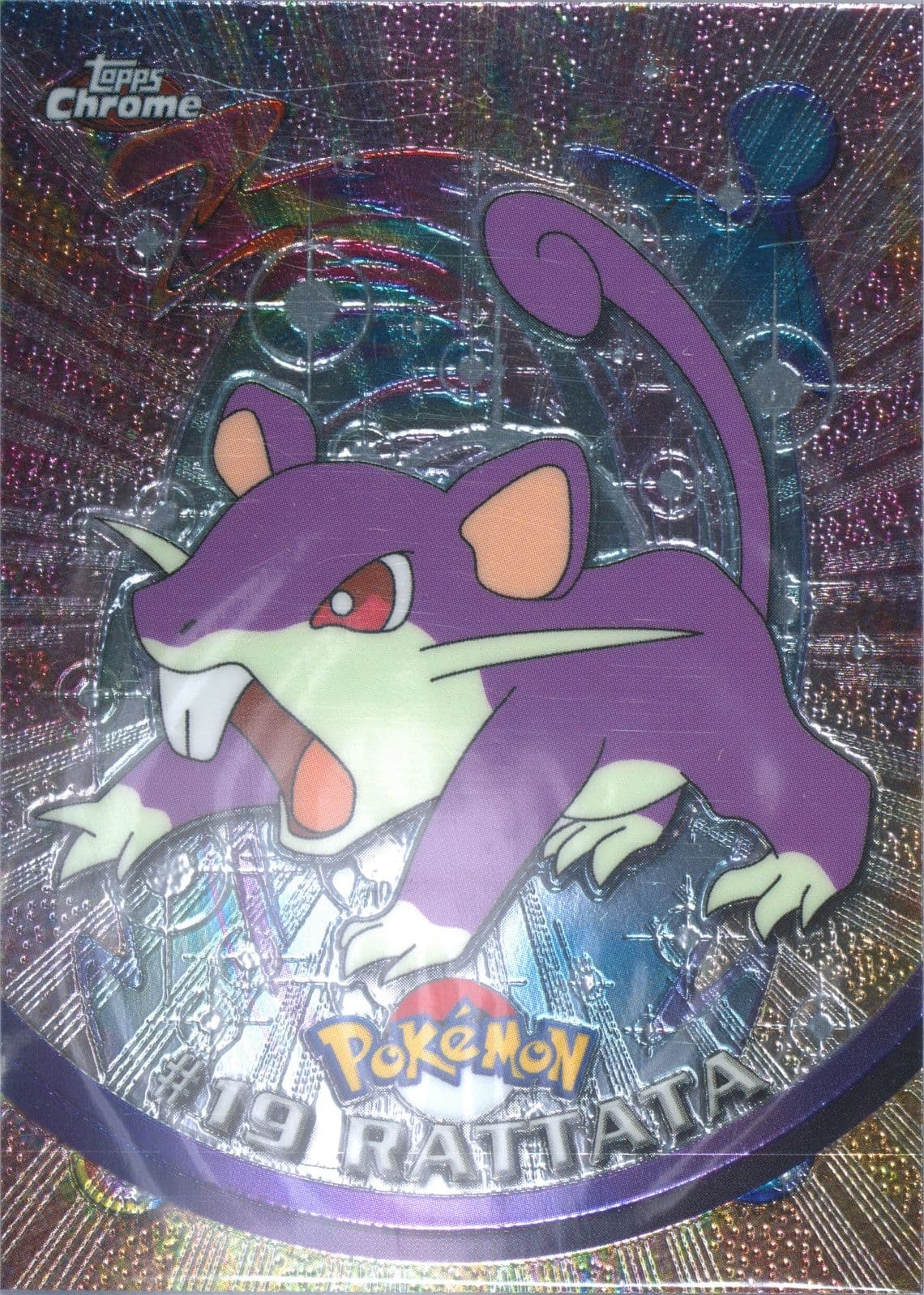 Rattata (19) 2000 Topps Chrome Pokemon T.V.