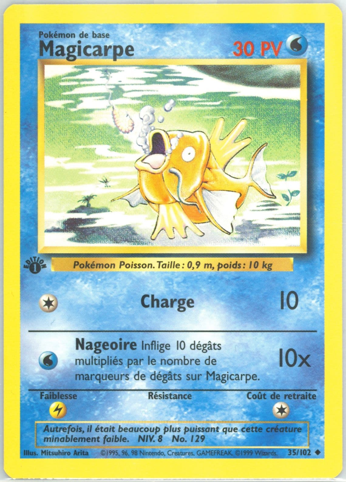 Magicarpe 1st Edition (35) 1999 Pokemon French