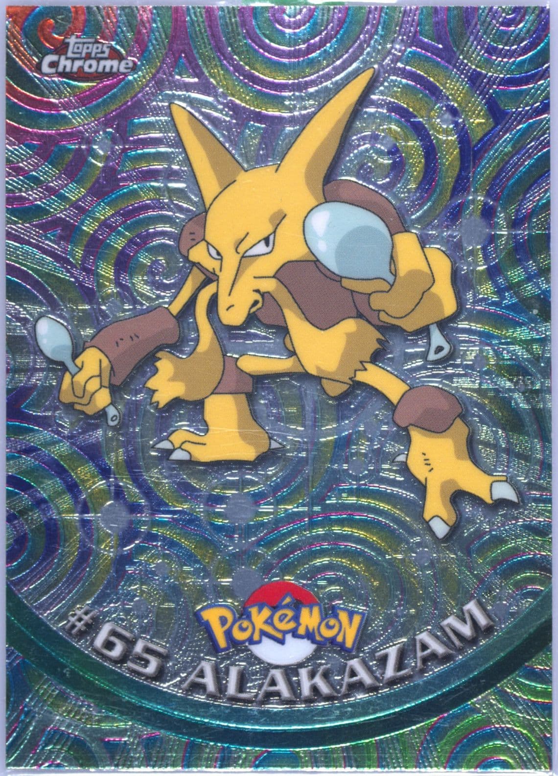 Alakazam (65) 2000 Topps Chrome Pokemon T.V.