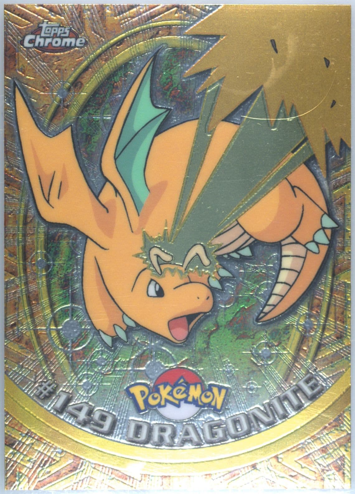 Dragonite (149) 2000 Topps Chrome Pokemon T.V.