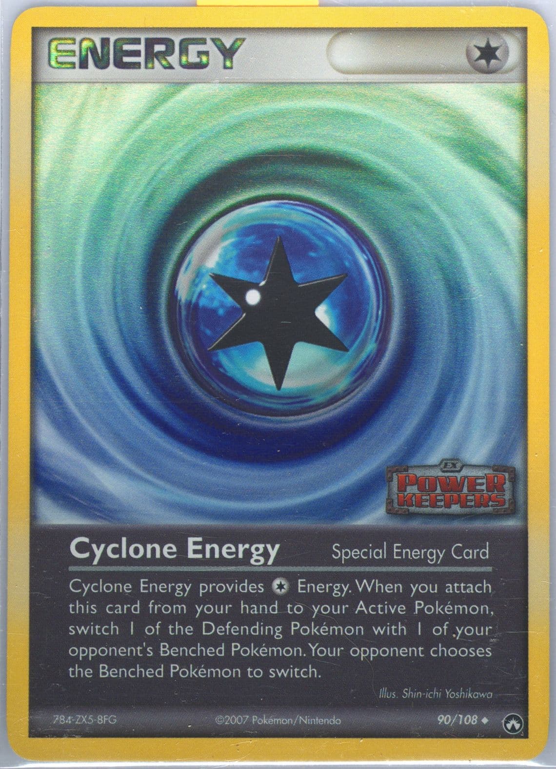 Cyclone Energy-Reverse Foil (90) 2007 Pokemon EX Power Keepers
