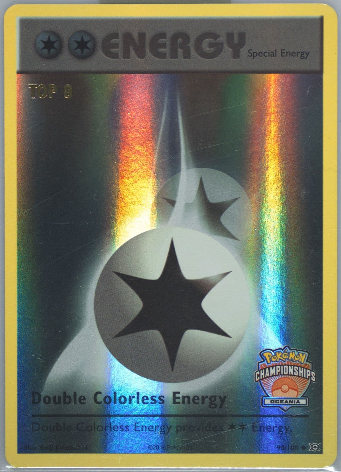 Double Colorless Energy Reverse Foil-Top 8 Oceania Championship (90) 2016 Pokemon XY Evolutions