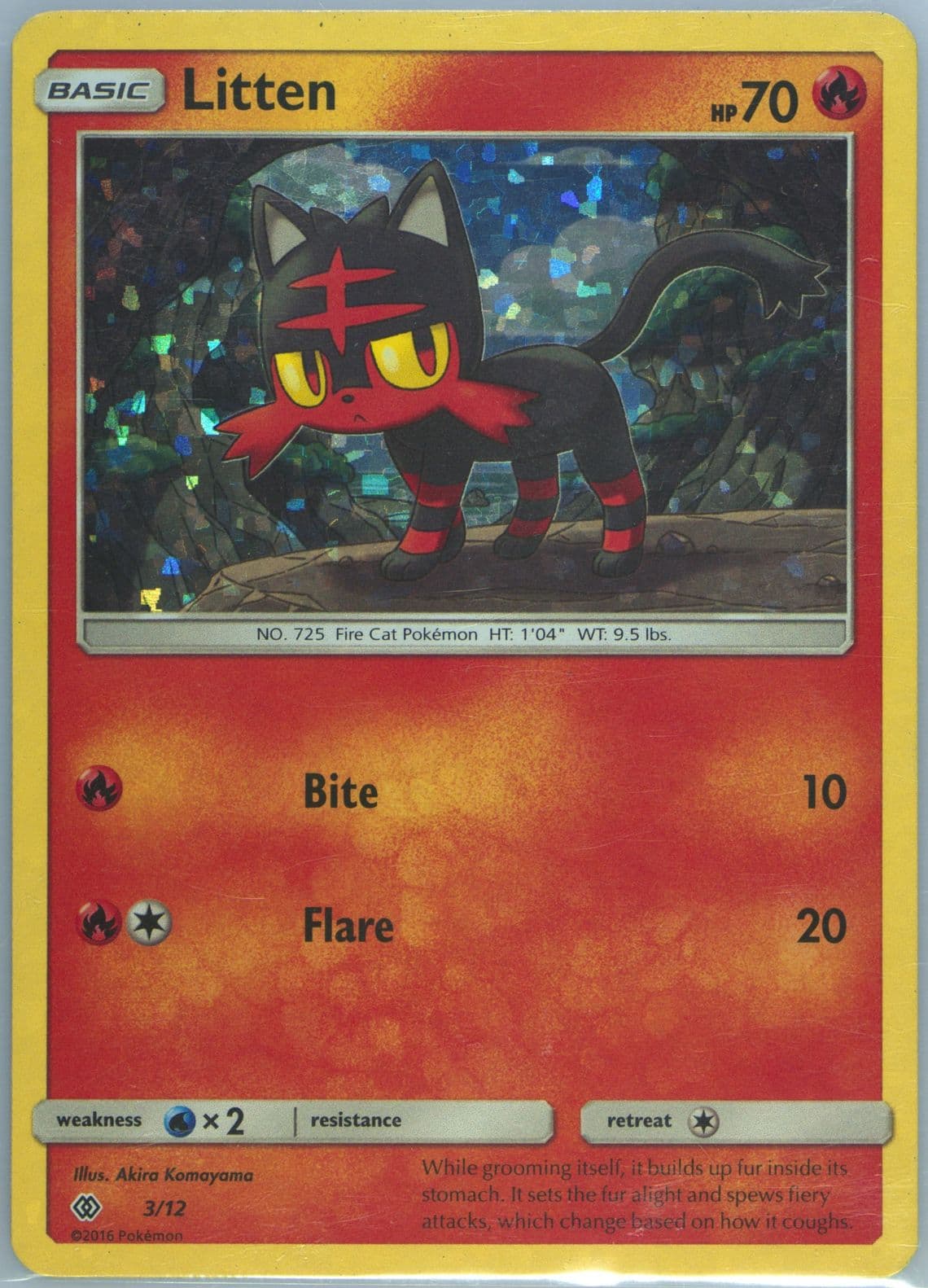 Litten (3) 2017 Pokemon McDonald's Collection