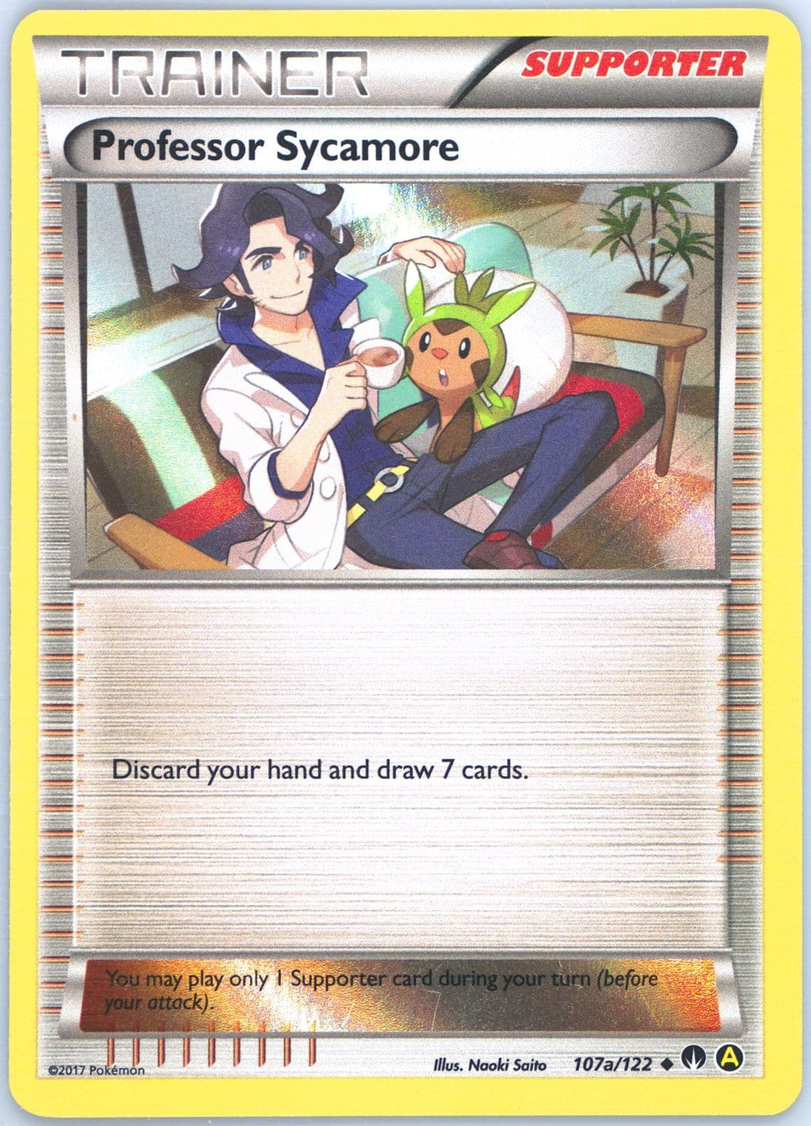 Professor Sycamore-Holo White Kyurem Deck (107a) 2017 Pokemon Battle Arena Deck: Black Kyurem VS White Kyurem