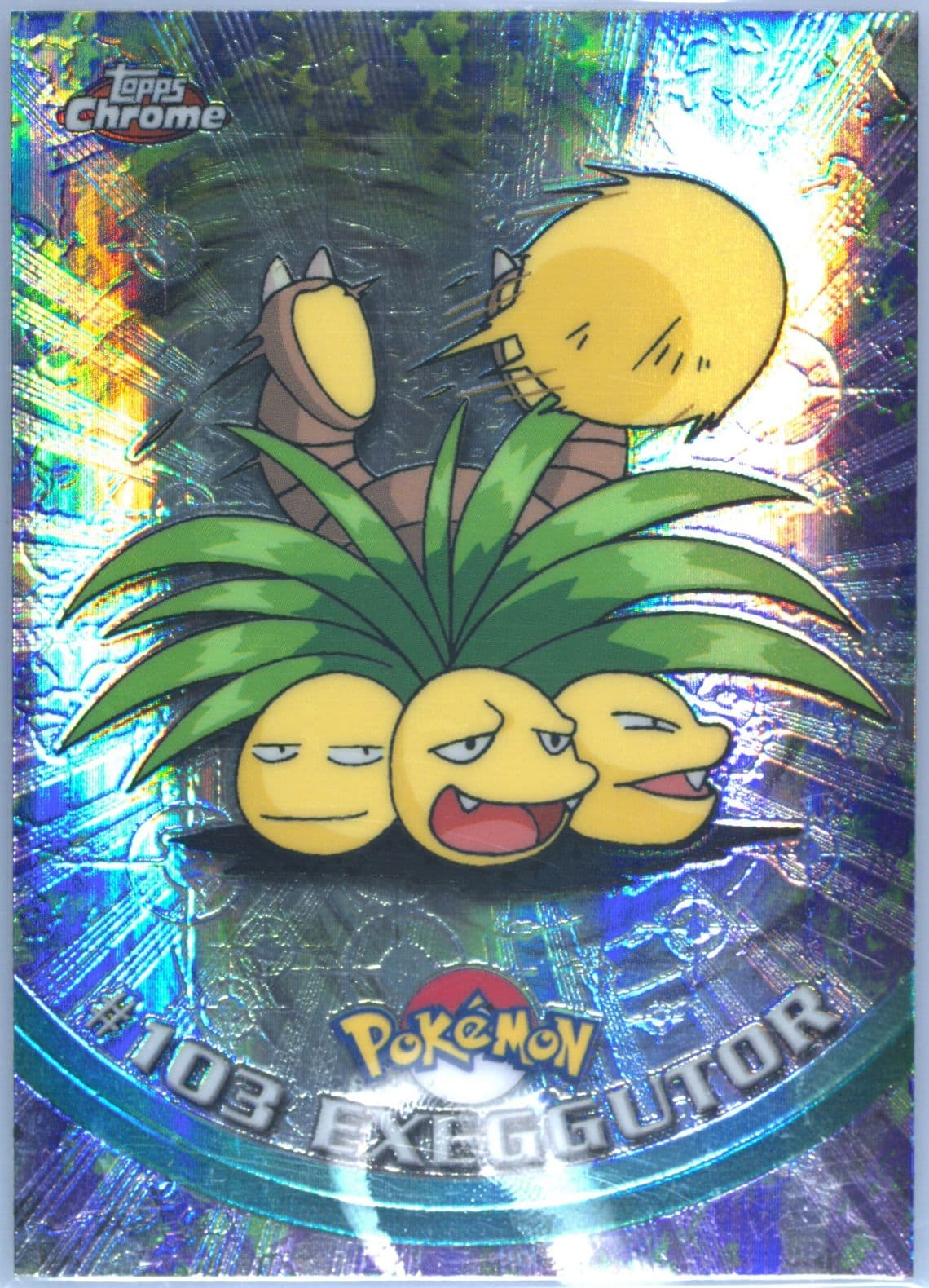 Exeggutor Spectra (103) 2000 Topps Chrome Pokemon T.V.