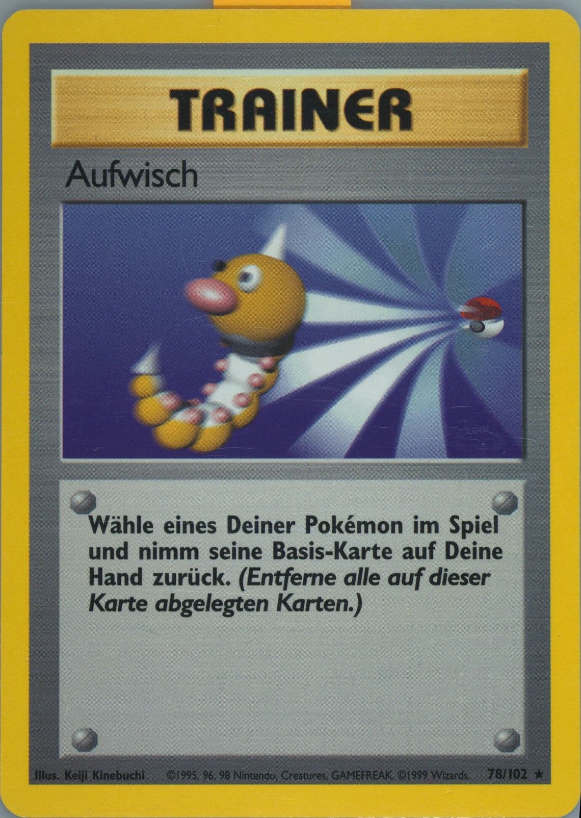 Aufwisch (78) 1999 Pokemon German