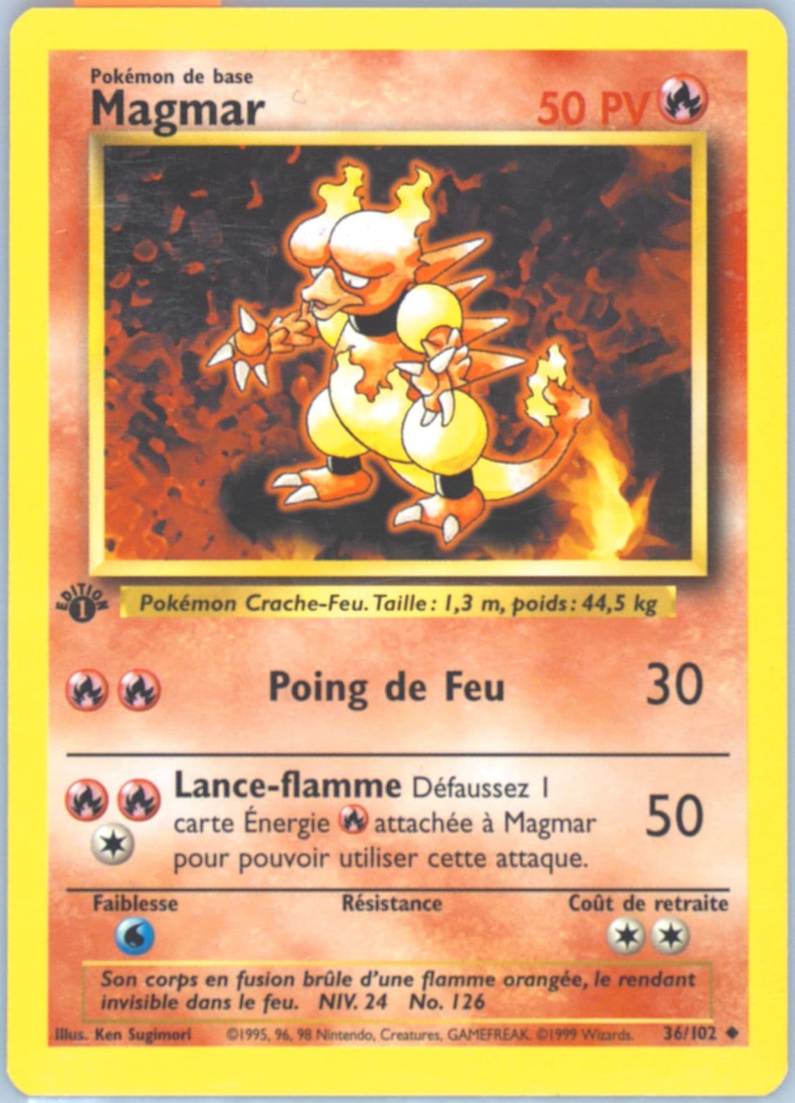 Magmar 1st Edition (36) 1999 Pokemon French