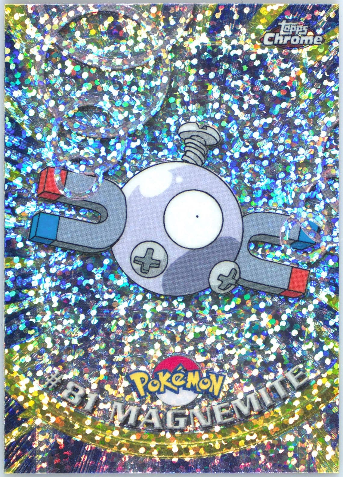 Magnemite Sparkle (81) 2000 Topps Chrome Pokemon T.V.