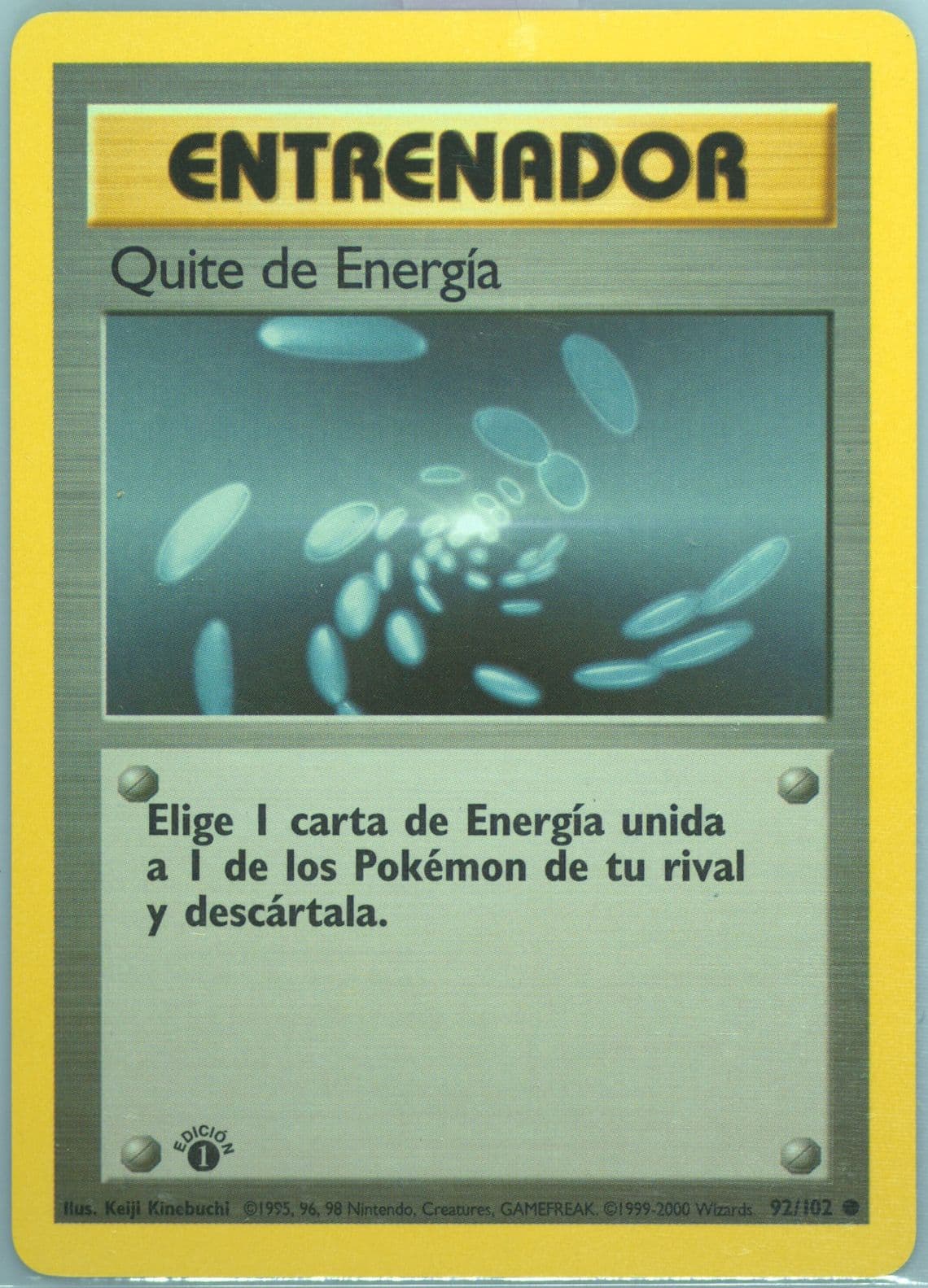 Quite de Energia 1st Edition (92) 1999 Pokemon Spanish