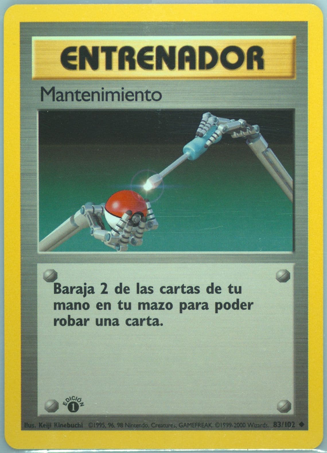 Mantenimiento 1st Edition (83) 1999 Pokemon Spanish