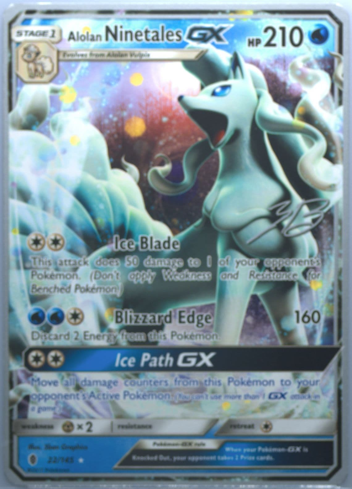 Alolan Ninetales GX Ice Path Ftw (22) 2017 Pokemon World Championships Promo