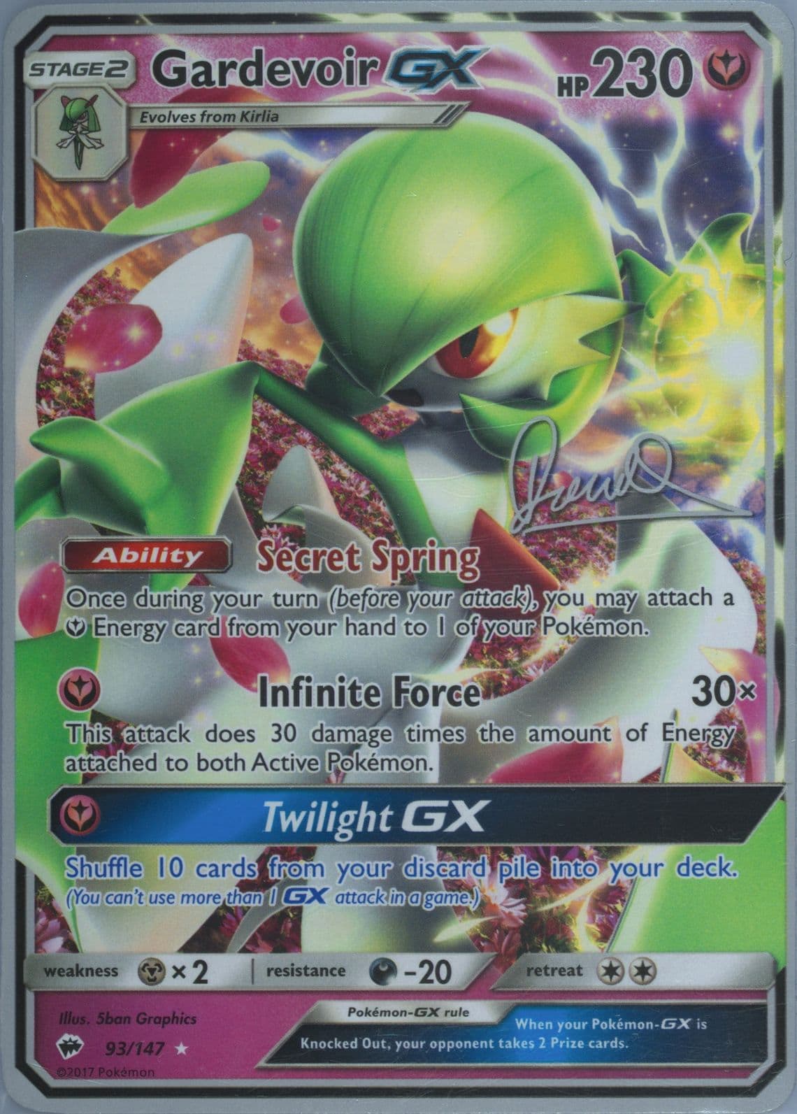 Gardevoir GX Infinite Force (93) 2017 Pokemon World Championships Promo