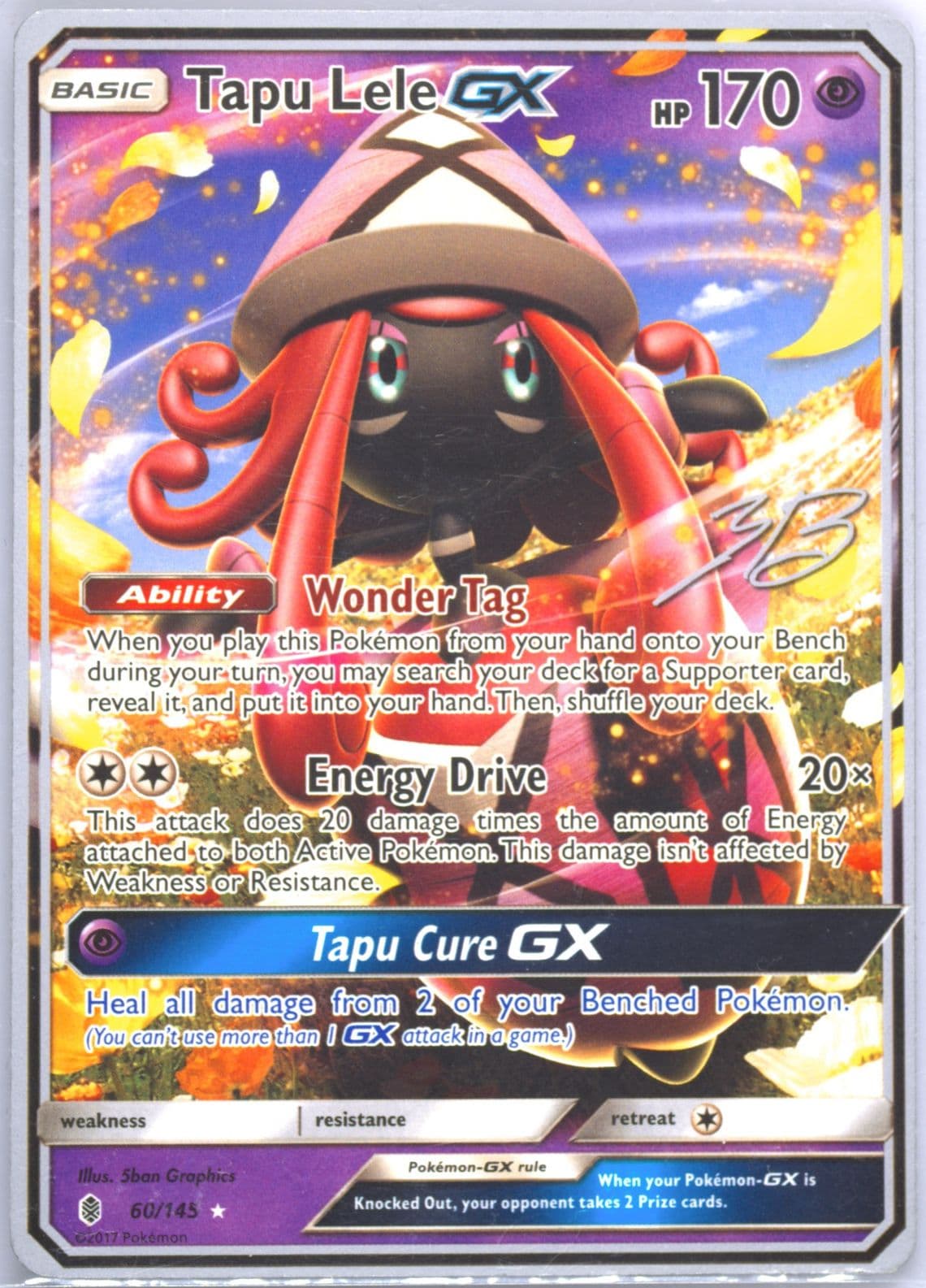 Tapu Lele GX Ice Path Ftw (60) 2017 Pokemon World Championships Promo