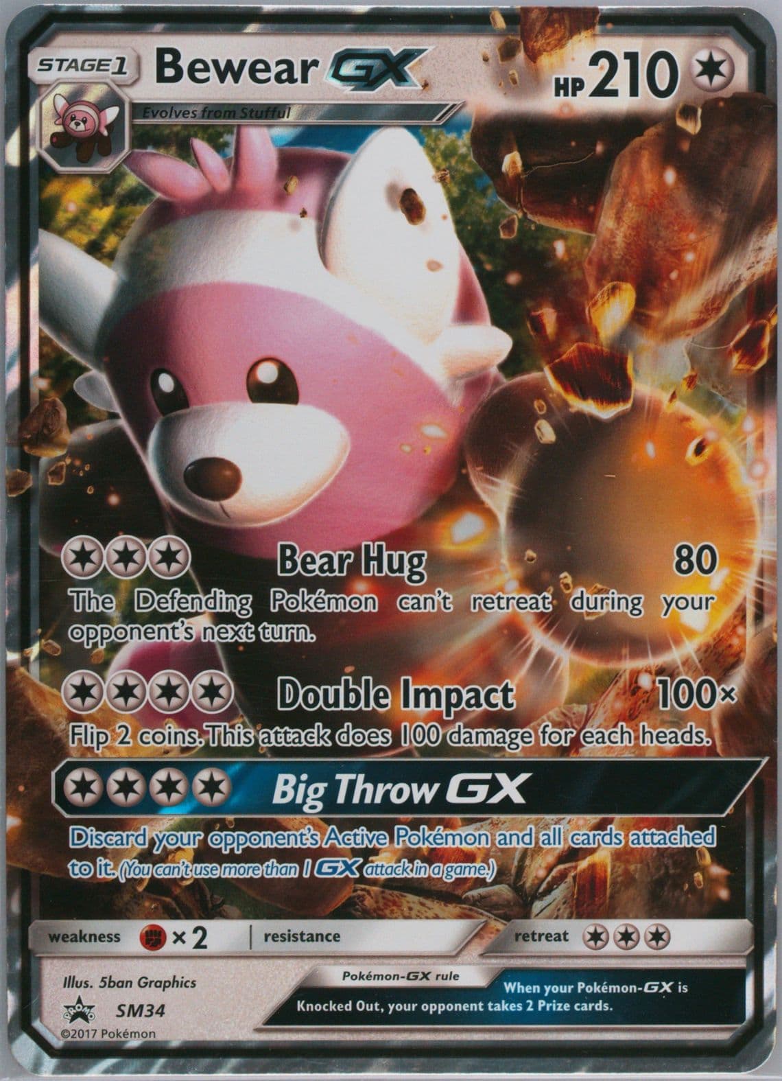 Bewear GX Bewear GX Box-Jumbo (SM34) 2017 Pokemon SM Black Star Promo