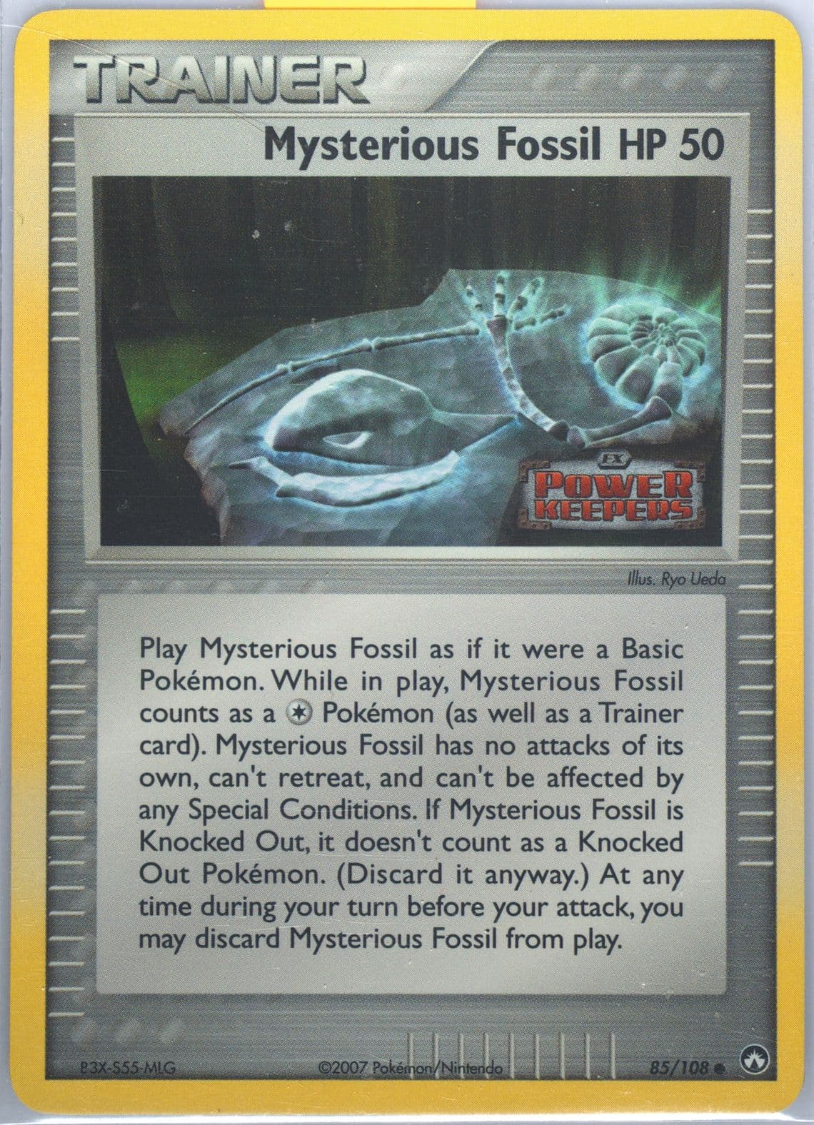 Mysterious Fossil-Reverse Foil (85) 2007 Pokemon EX Power Keepers