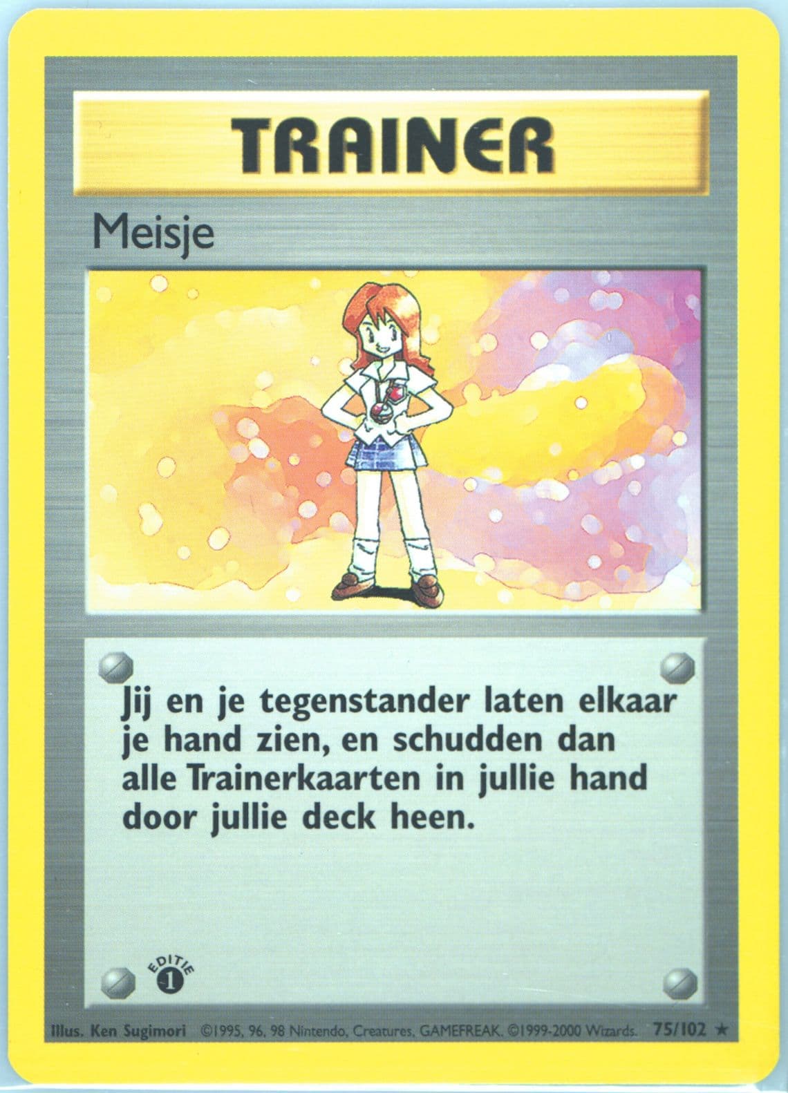 Meisje 1st Edition (75) 1999 Pokemon Dutch