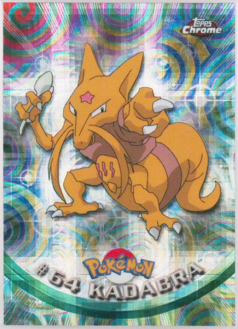 Kadabra Tekno (64) 2000 Topps Chrome Pokemon T.V.