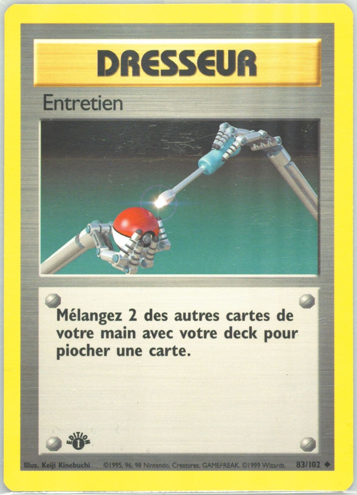 Entretien 1st Edition (83) 1999 Pokemon French